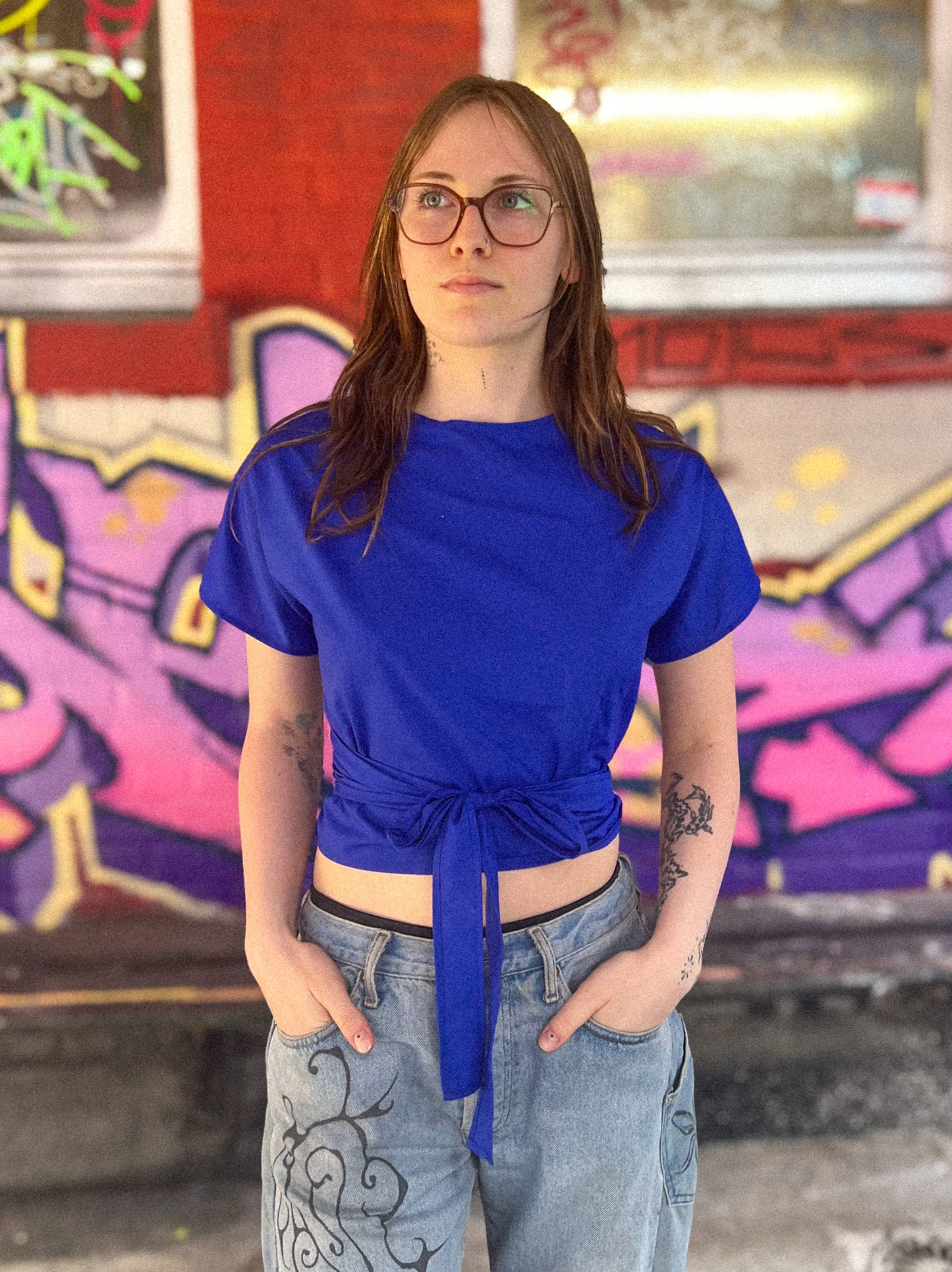 Top pop - bleu roi - M/L