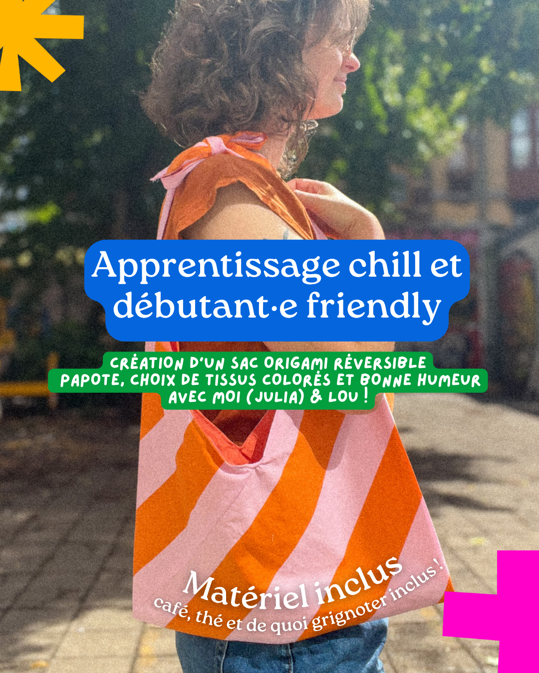 Atelier couture - sac origami - 23 août - 14h/17h - LunaticShop