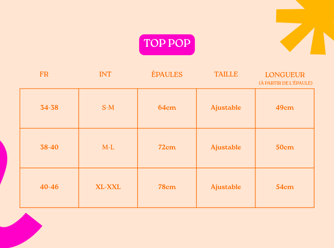 Top pop - XL/XXL - LunaticShop
