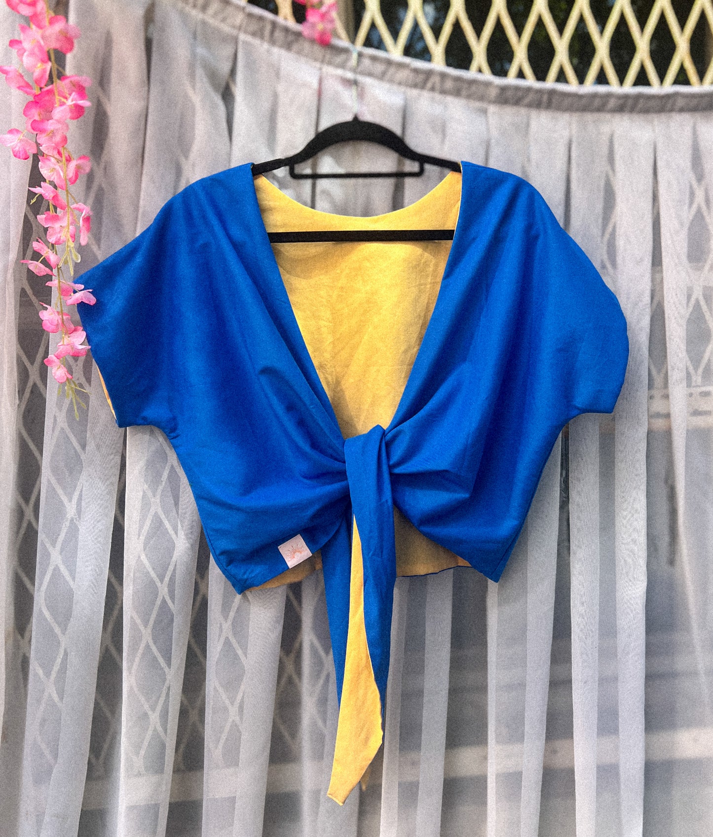 Top pop réversible - Jaune et bleu - S/M - LunaticShop