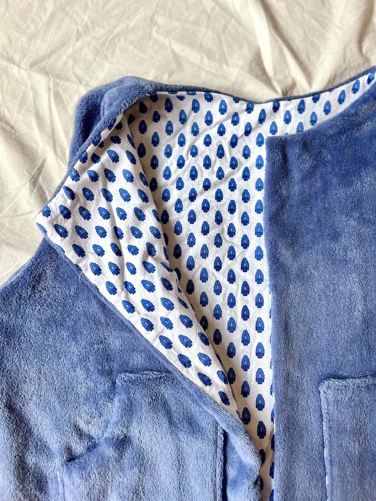 Gilet sans manches réversible - Wine Blue - LunaticShop