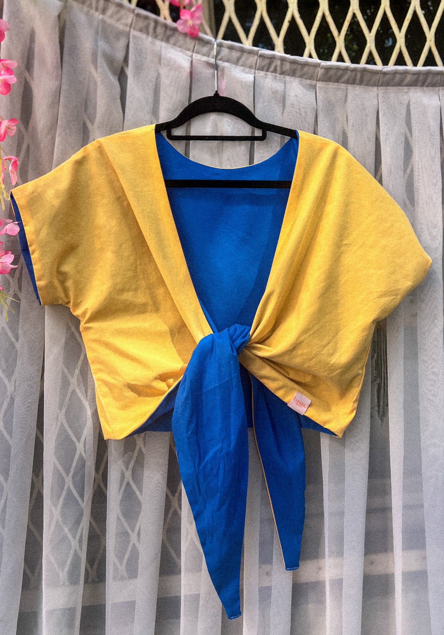 Top pop réversible - Jaune et bleu - S/M - LunaticShop