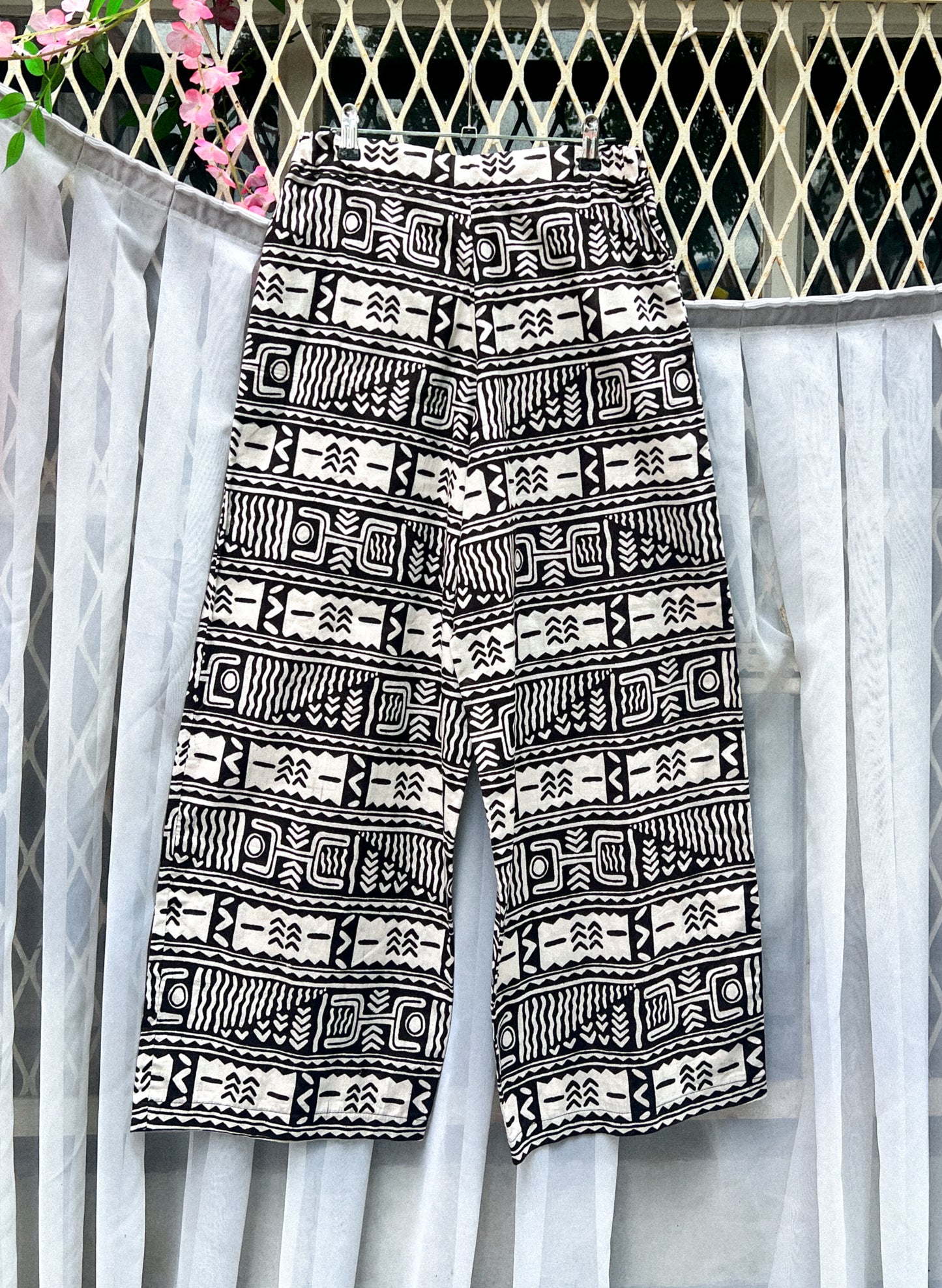 Pantalon Lin - B&W - M/L - LunaticShop