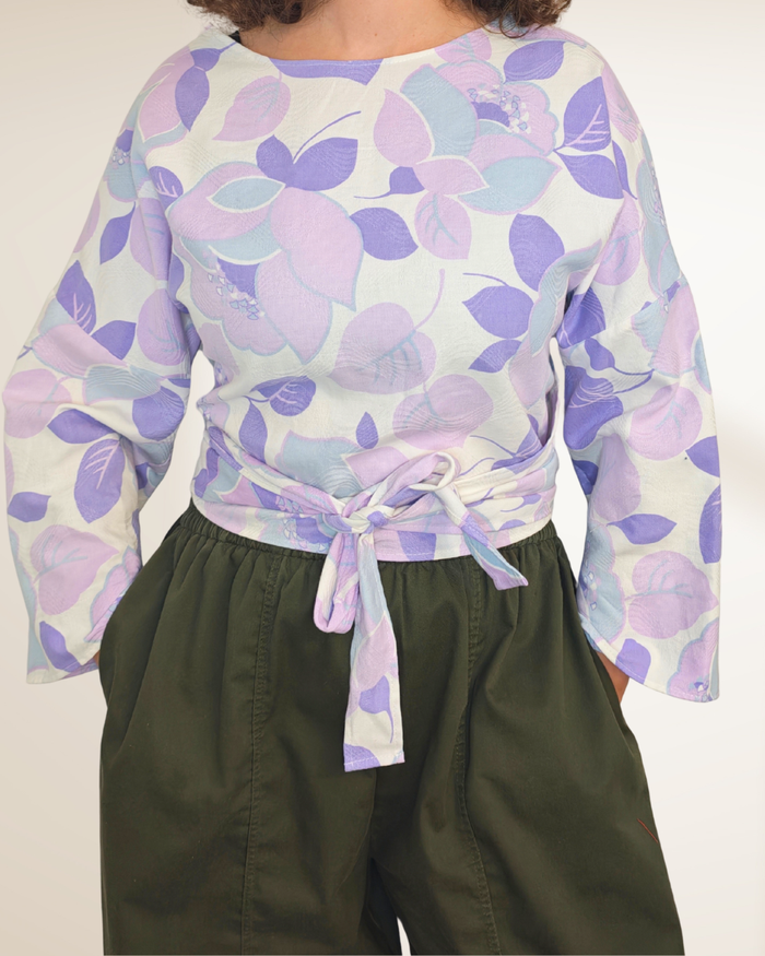 Top pop - vintage flower - M/L