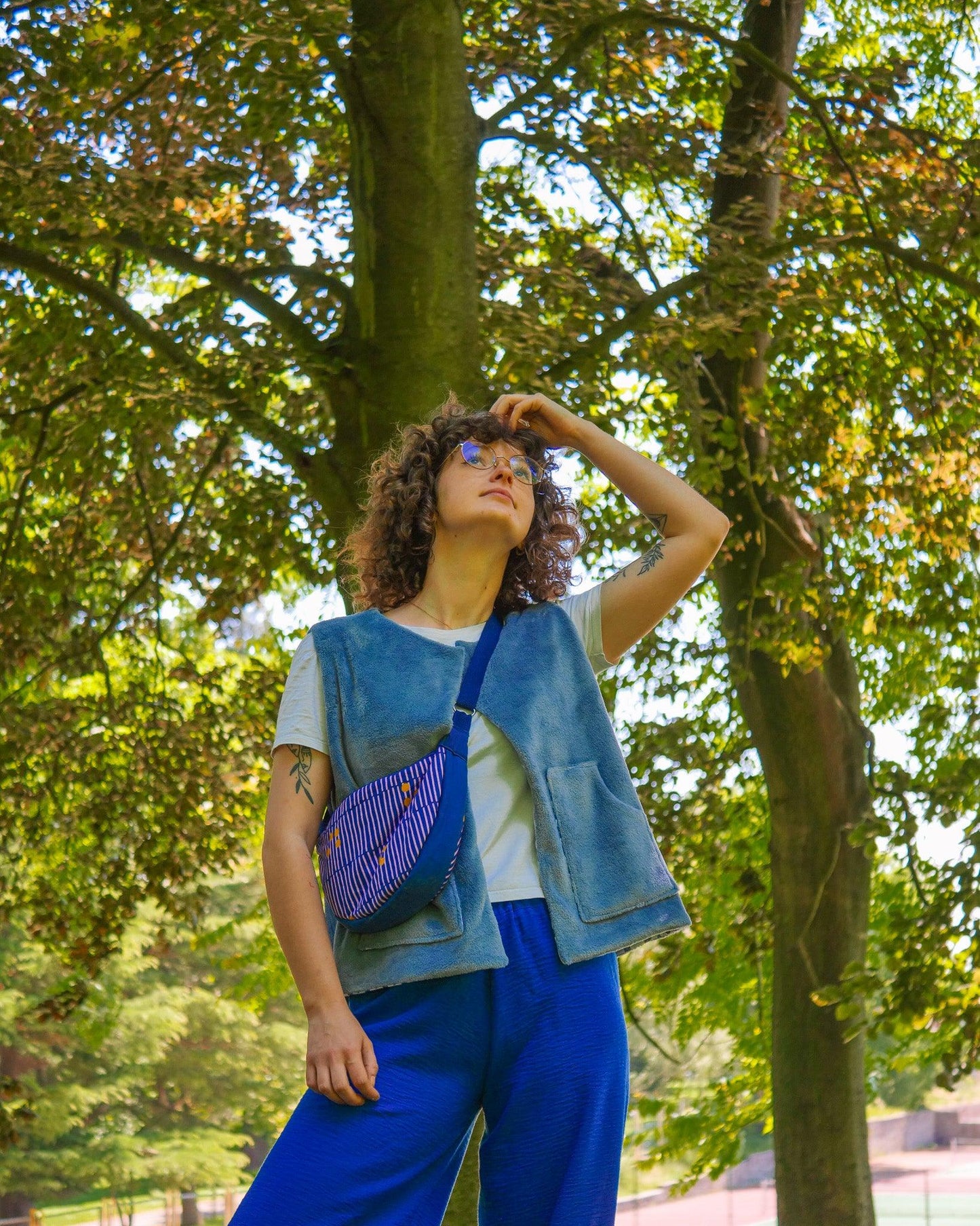 Gilet sans manches réversible - Wine Blue - LunaticShop