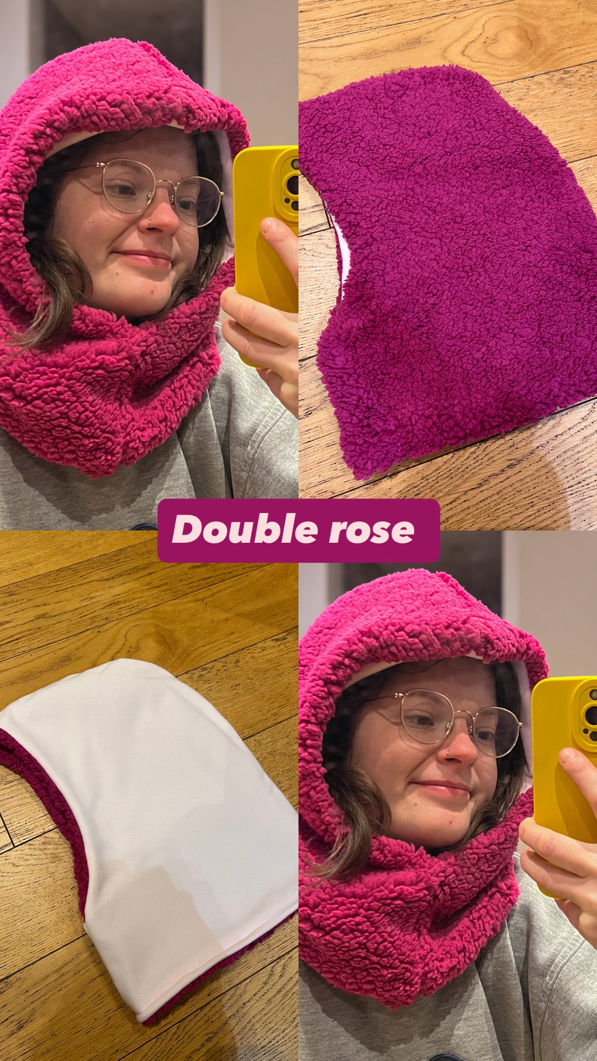 Capuche Upcyclé réversible - LunaticShop