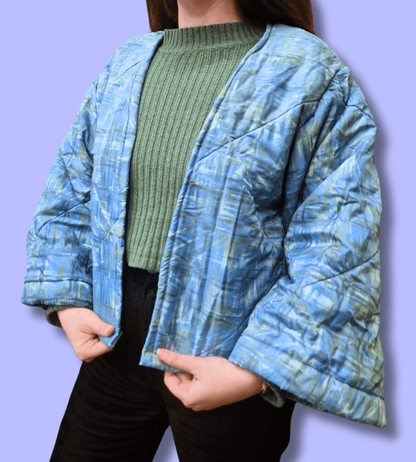 Manteau Upcycling Kimono - Fait à partir d'un sac de couchage