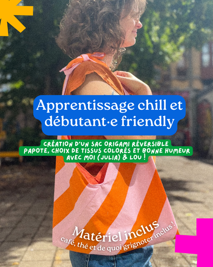 Atelier couture - sac origami - 23 août - 14h/17h - LunaticShop