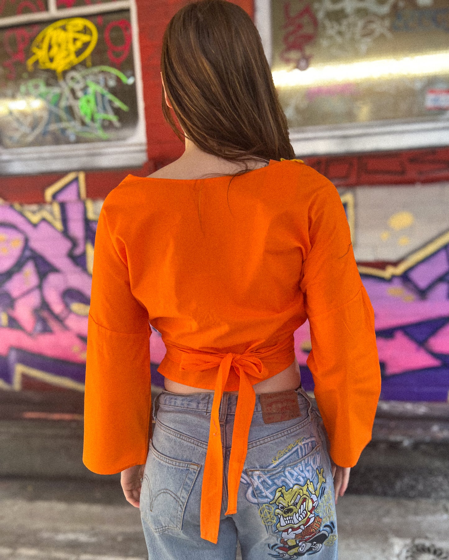 Top pop long - orange - M/L