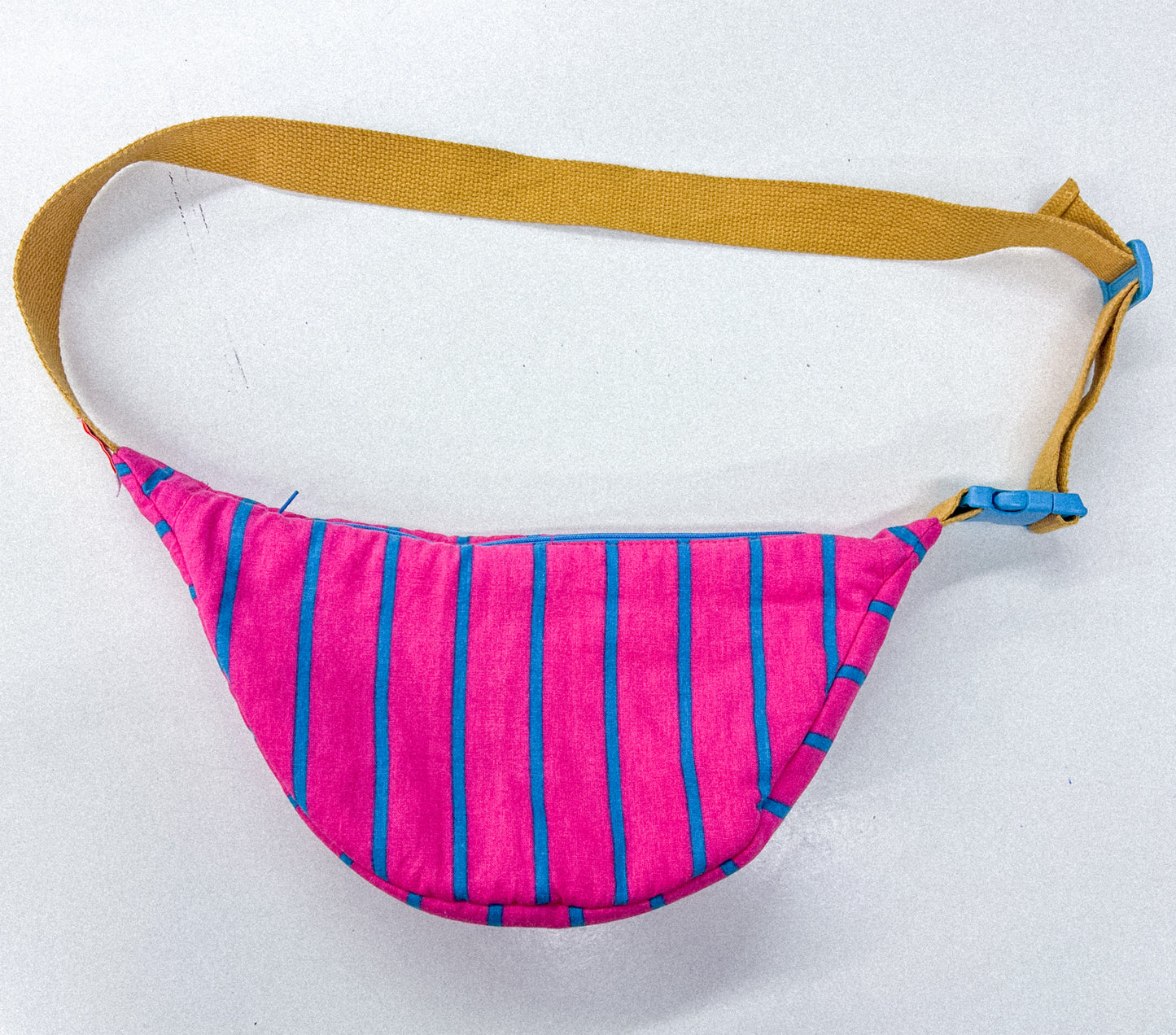 Sac halfmoon - rose et bleu