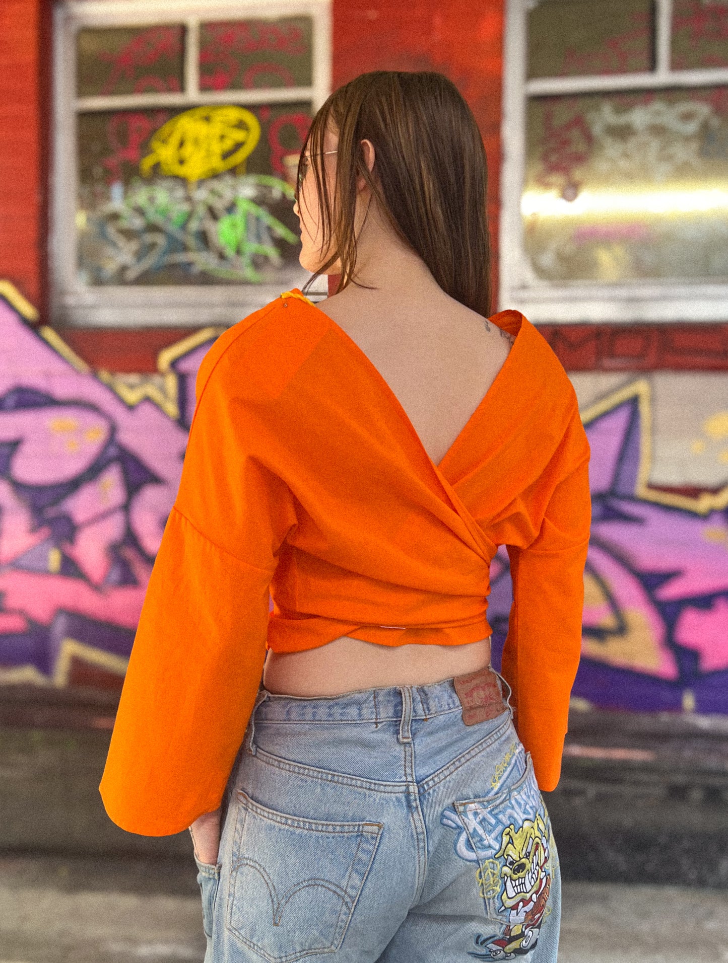 Top pop long - orange - M/L