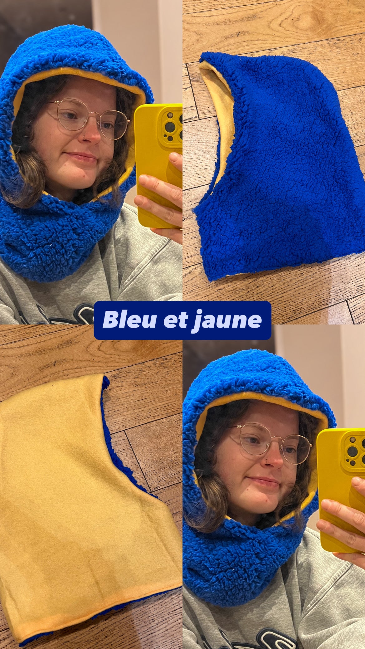 Capuche Upcyclé réversible - LunaticShop