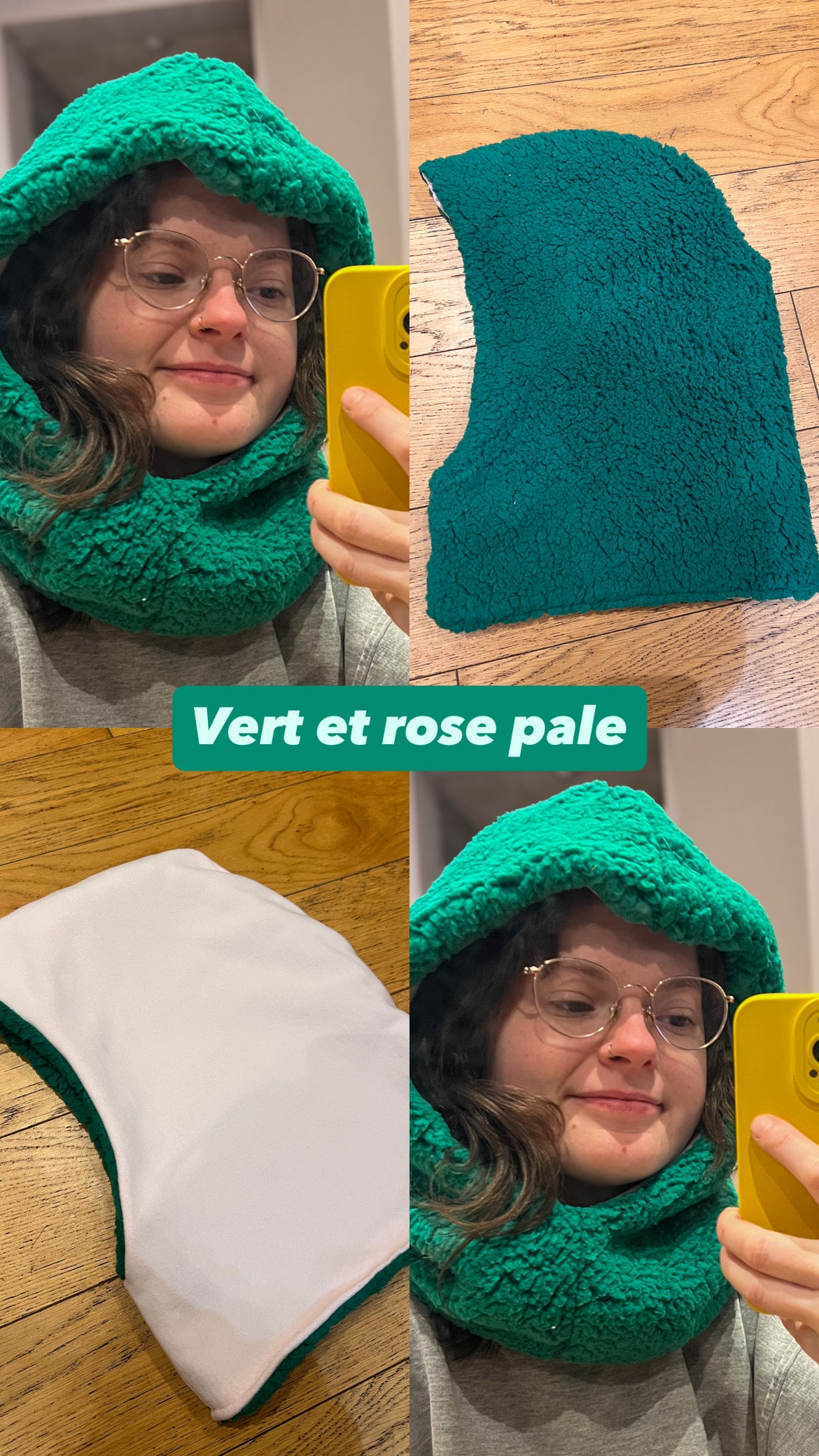 Capuche Upcyclé réversible - LunaticShop