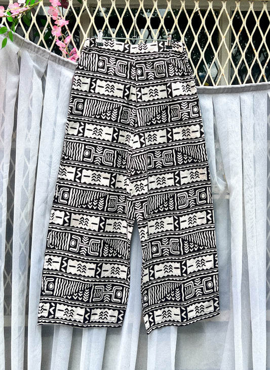 Pantalon Lin - B&W - M/L - LunaticShop