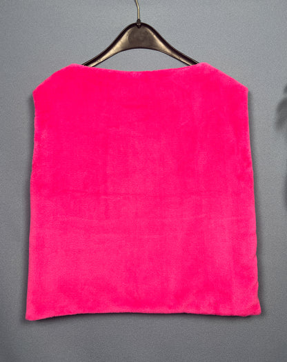 Pink reversible sleeveless vest