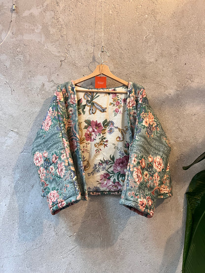 Veste Kimono - Fleurs Vintage