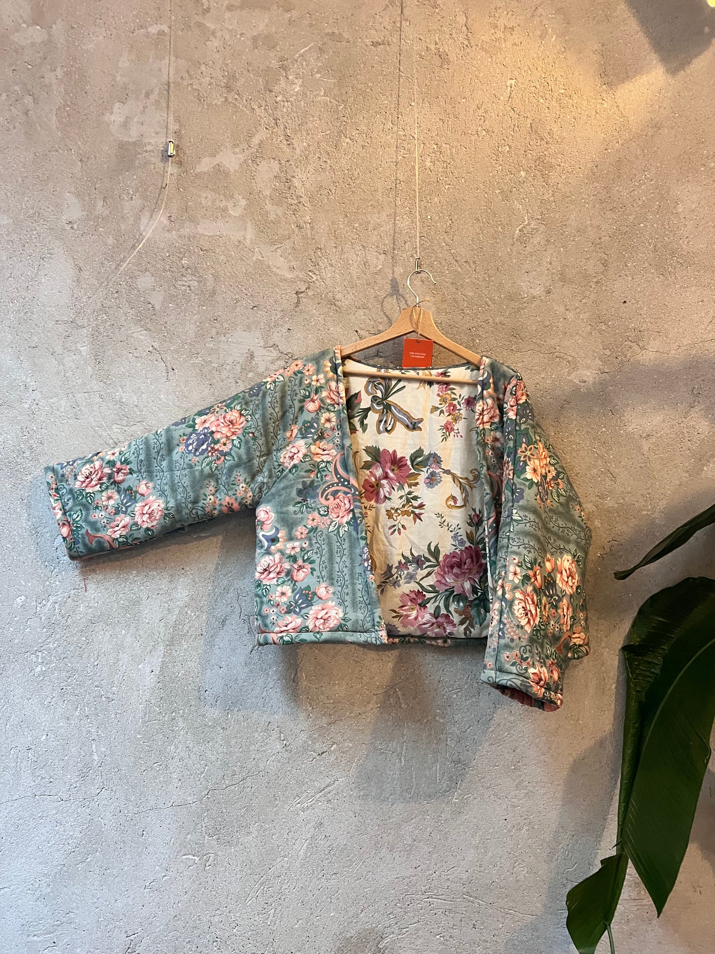 Veste Kimono - Fleurs Vintage