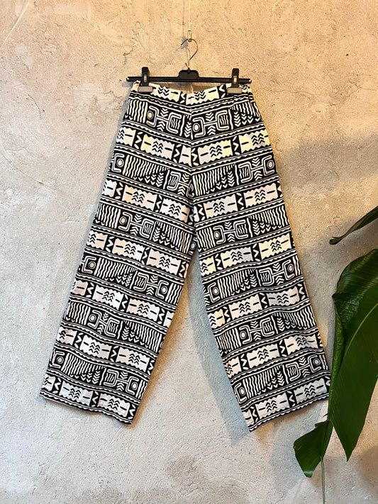 Pantalon Lin - B&W - M/L