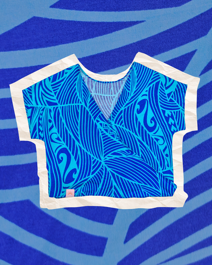 Top pop - blue lines - S/M