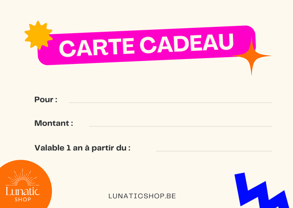 Lunaticshop Cadeaubon - Geef een ethisch cadeau!
