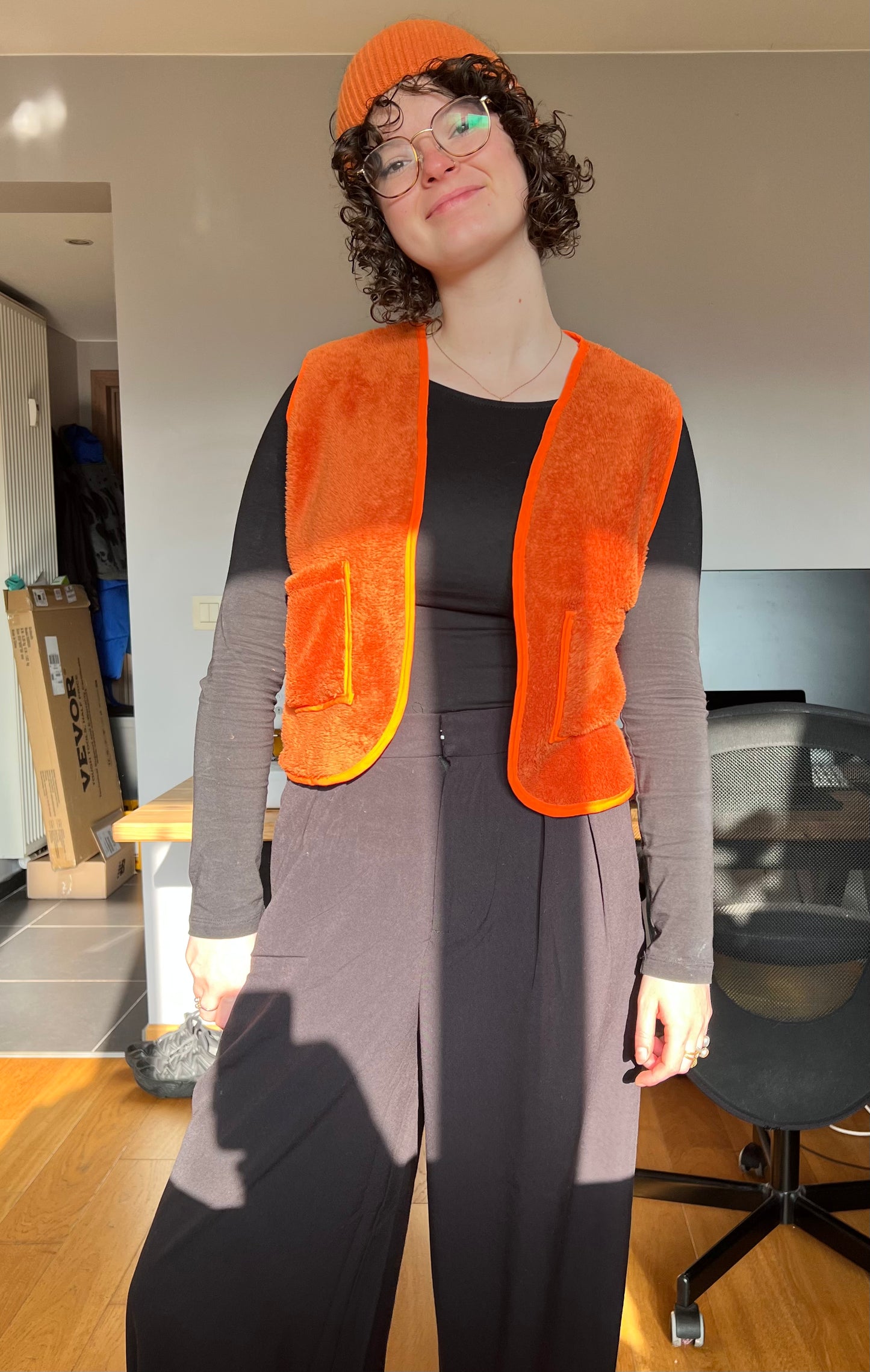 Gilet sans manches - Doudou orange - LunaticShop