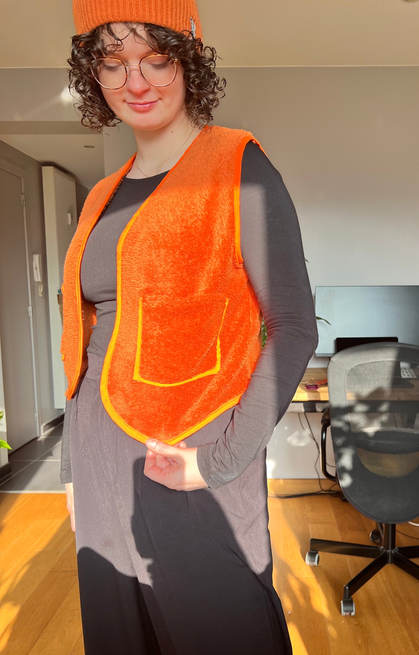 Gilet sans manches - Doudou orange - LunaticShop