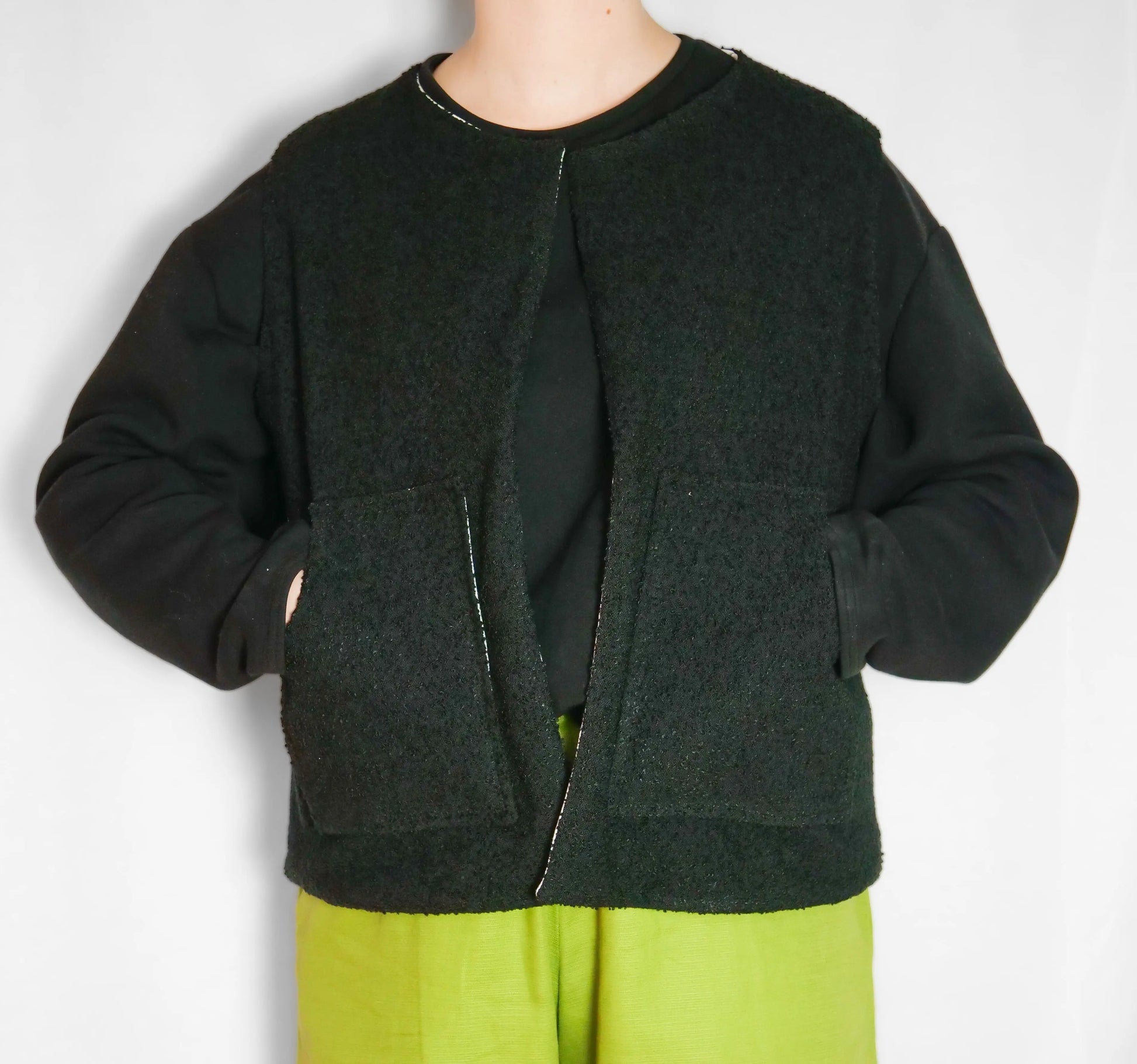Gilet sans manches réversible - lignes noirs - LunaticShop