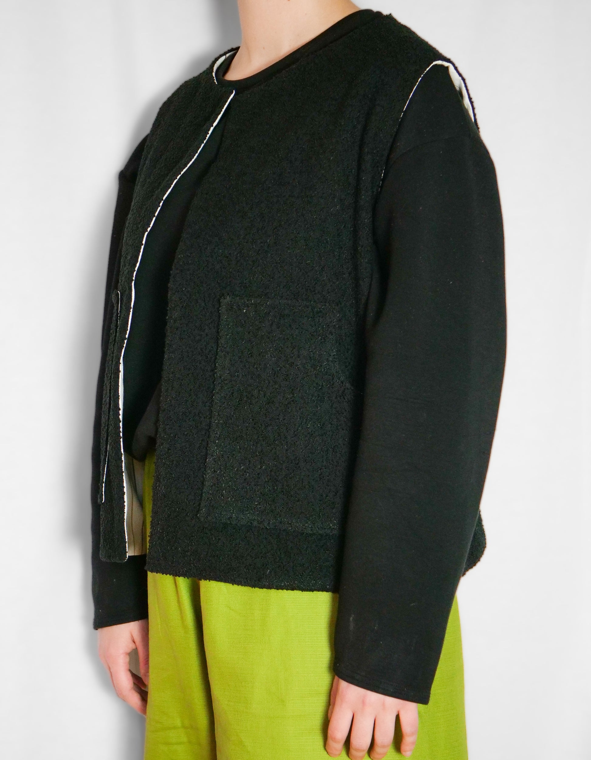 Gilet sans manches réversible - lignes noirs - LunaticShop