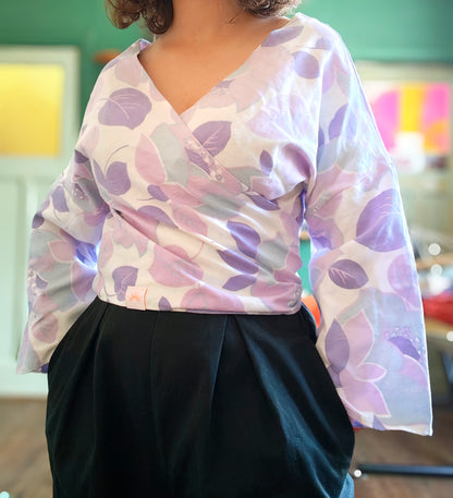 Top pop - vintage flower - M/L