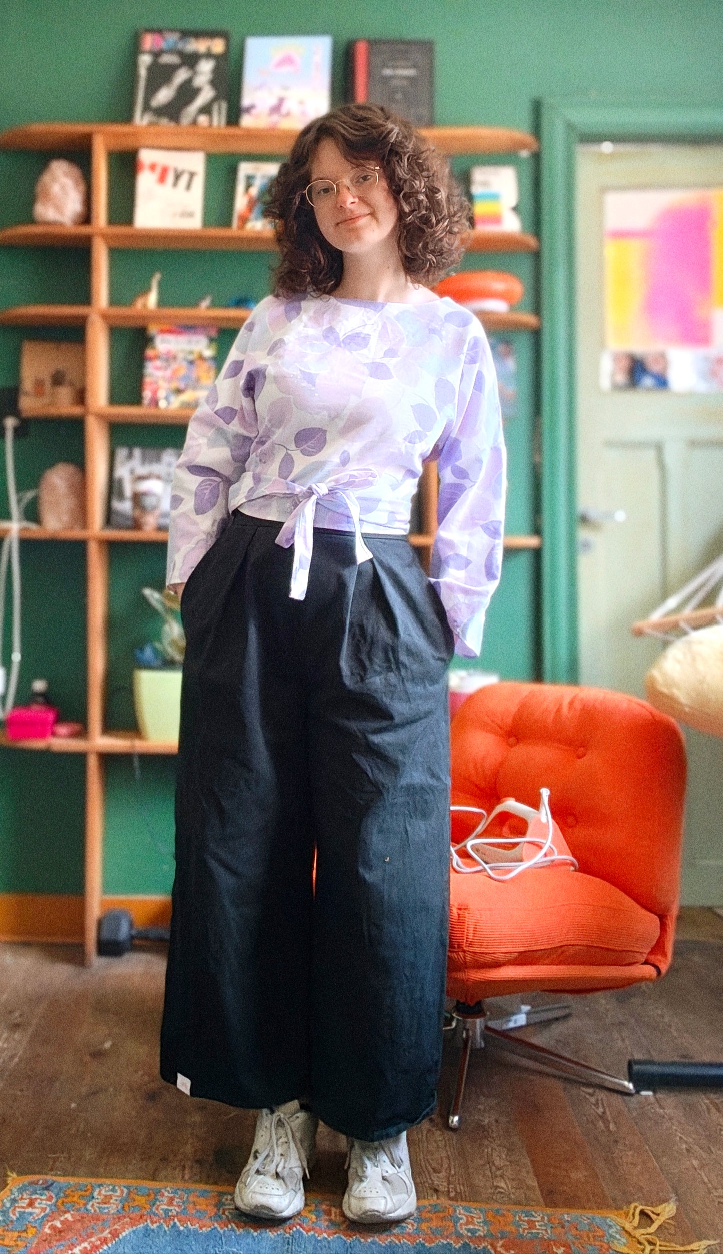 Top pop - vintage flower - M/L