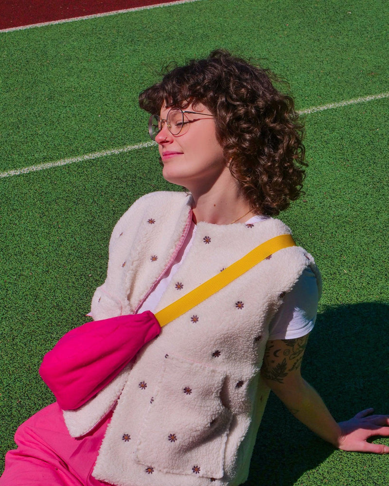 Gilet sans manches réversible - Flower Vichy