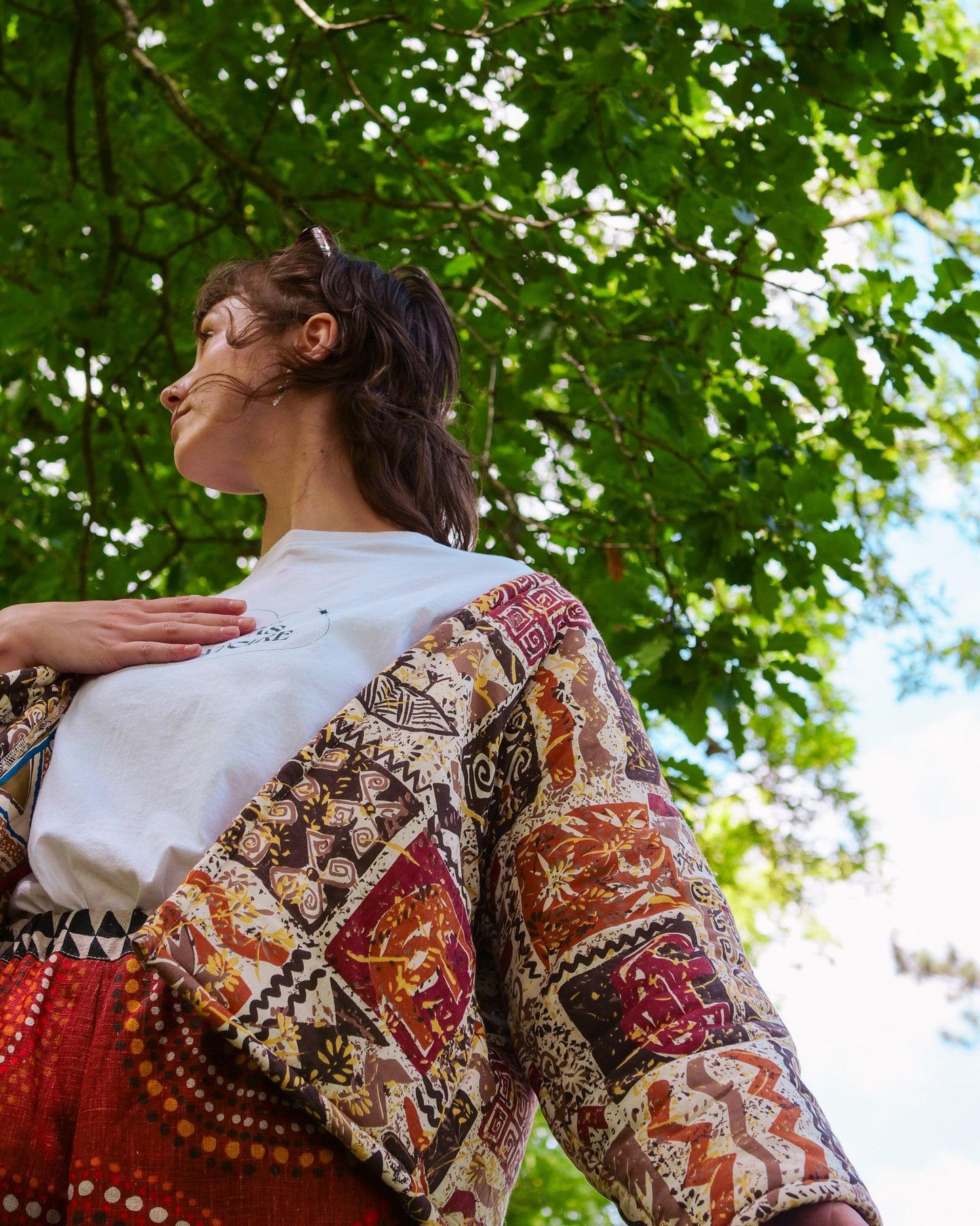 Veste Kimono Sac de couchage - Bronze Flower